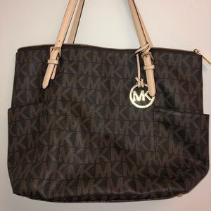 Michael Kors Jet Set Monogram Tote
